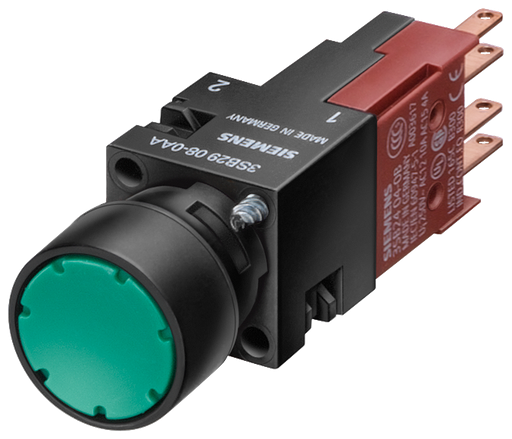 Product image for Siemens 3SB2202-0AB01 PUSHBUTTON,MOMENT