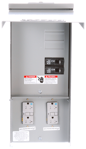 Product image for Siemens TL77US 125 Volt 20 Amp Galvanized Steel Power Outlet Panel