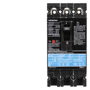 Product image for Siemens ED63B080 ED MCCB,18kA@60