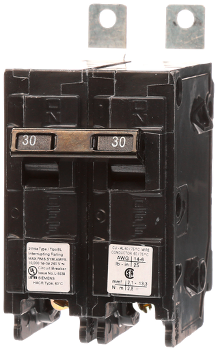 Product image for Siemens B250R BREAKER 50A 2P 240V 10K B
