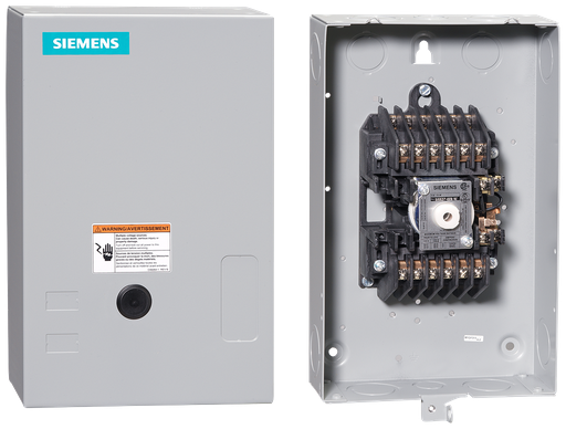 Product image for Siemens CLM1B06120 110/120 VAC 20 Amp 6-Pole 6NO NEMA 1 Mechanically Held Lighting Contactor