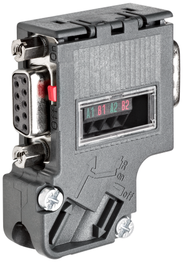 Product image for Siemens 6ES79720BB420XA0 RS485 Strain Relief Bus Connector