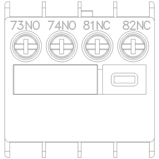 Product image for Siemens 3RH29111LA11 AUX. SWITCH 1NO+1N
