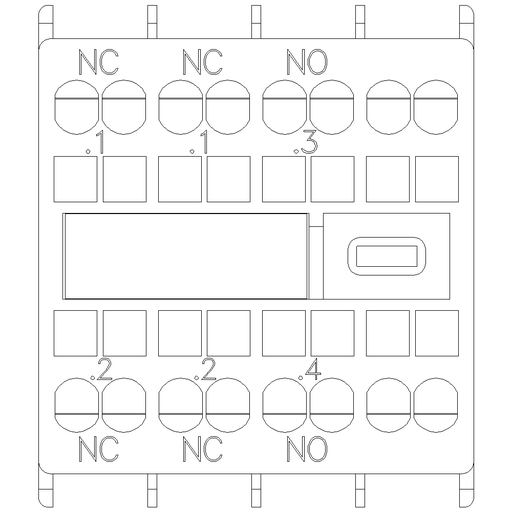 Product image for Siemens 3RH29112HA12 AUX. SWITCH 1NO+2N