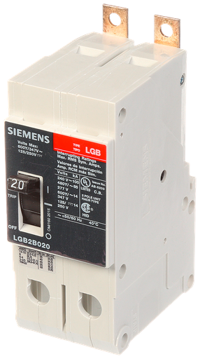 Product image for Siemens LGB2B020B BRKR LGB 20A 2P 480Y