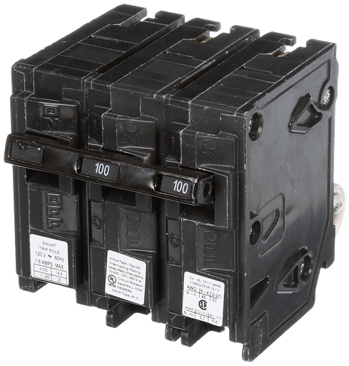 Product image for Siemens Q210000S01 2-Pole 100 Amp 120/240 VAC 10 kA 120 Volt Shunt Trip Circuit Breaker