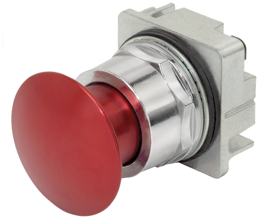 Product image for Siemens 52PP2A2 Maintained 2-Position Red Metal Push-Pull Operator