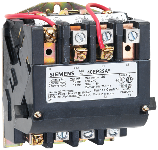 Product image for Siemens 40EP32AA CONTACTOR, SZ1.75,3PH,