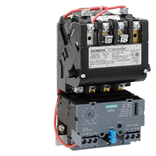Product image for Siemens 14BUB32AC Starter,FVNR SZ00,0.7