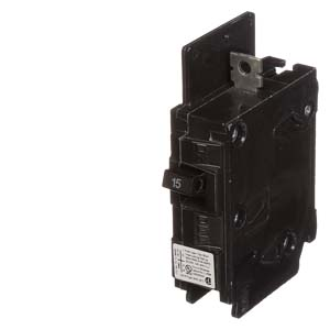 Product image for Siemens BQ1B015H 120 Volt 15 Amp 22 kaic 1-Pole Type BQH Circuit Breaker