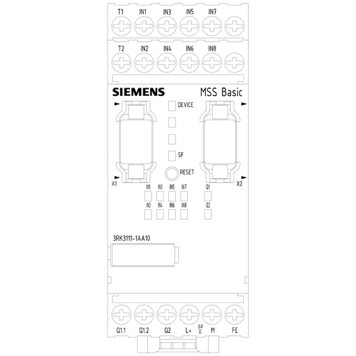 Product image for Siemens 3RK3111-1AA10 MSS CENTRAL MODUL