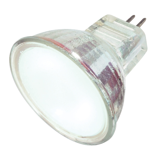 Product image for Satco S4125 35 Watt; Halogen; MR11; Frosted; 2000 Average rated hours; Sub Miniature 2 Pin base; 12 Volt