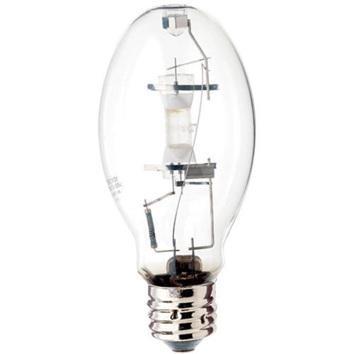 Product image for Satco S4843 400 Watt; Metal Halide HID; Mogul base; ED28; Clear; 70 CRI; 4000K