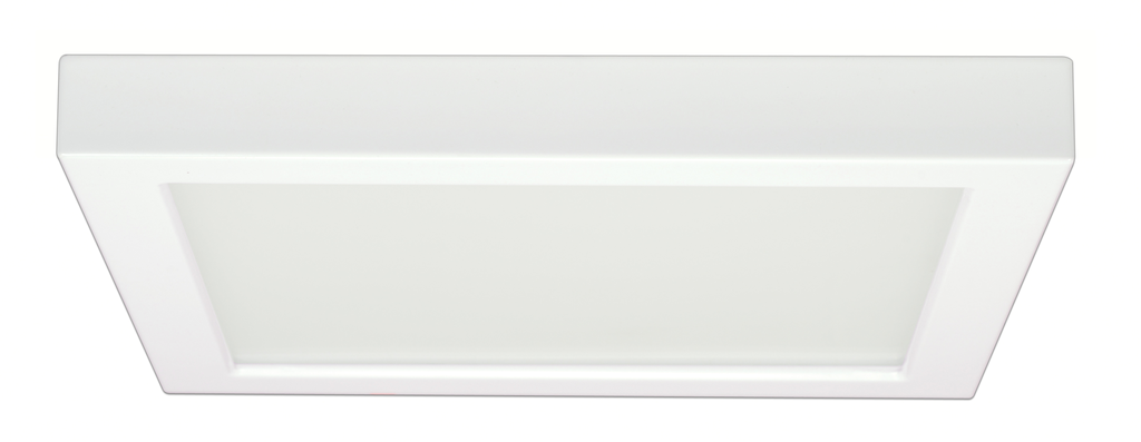 Product image for Satco S29363 18.5 watt; 9" Flush Mount LED Fixture; 5000K; Square Shape; White Finish; 120 volts
