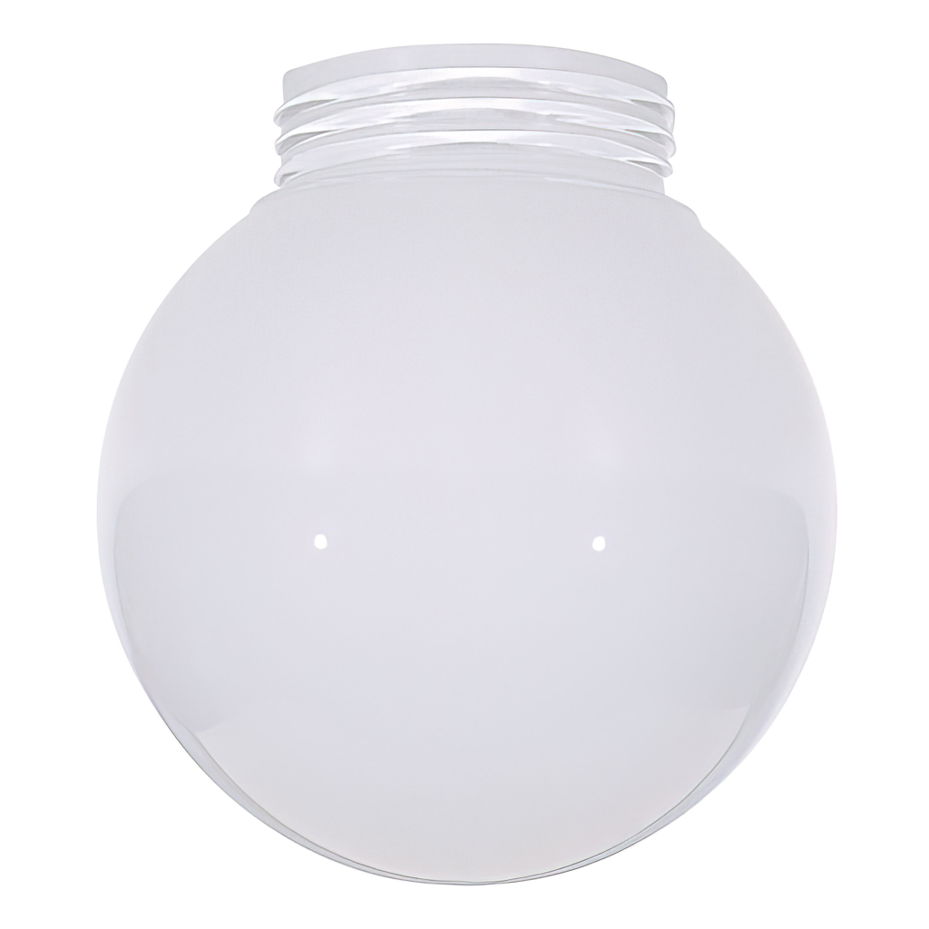 Product image for Satco 50/216 Opal Ball Glass Globe Shade; 6 in.; Diameter; 3-11/64 in.; Screw Fitter; Inside Sprayed White