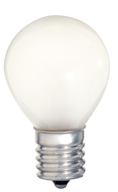 Product image for Satco S3622 10 Watt S11 Incandescent; Frost; 1500 Average rated hours; 80 Lumens; Intermediate base; 120 Volt