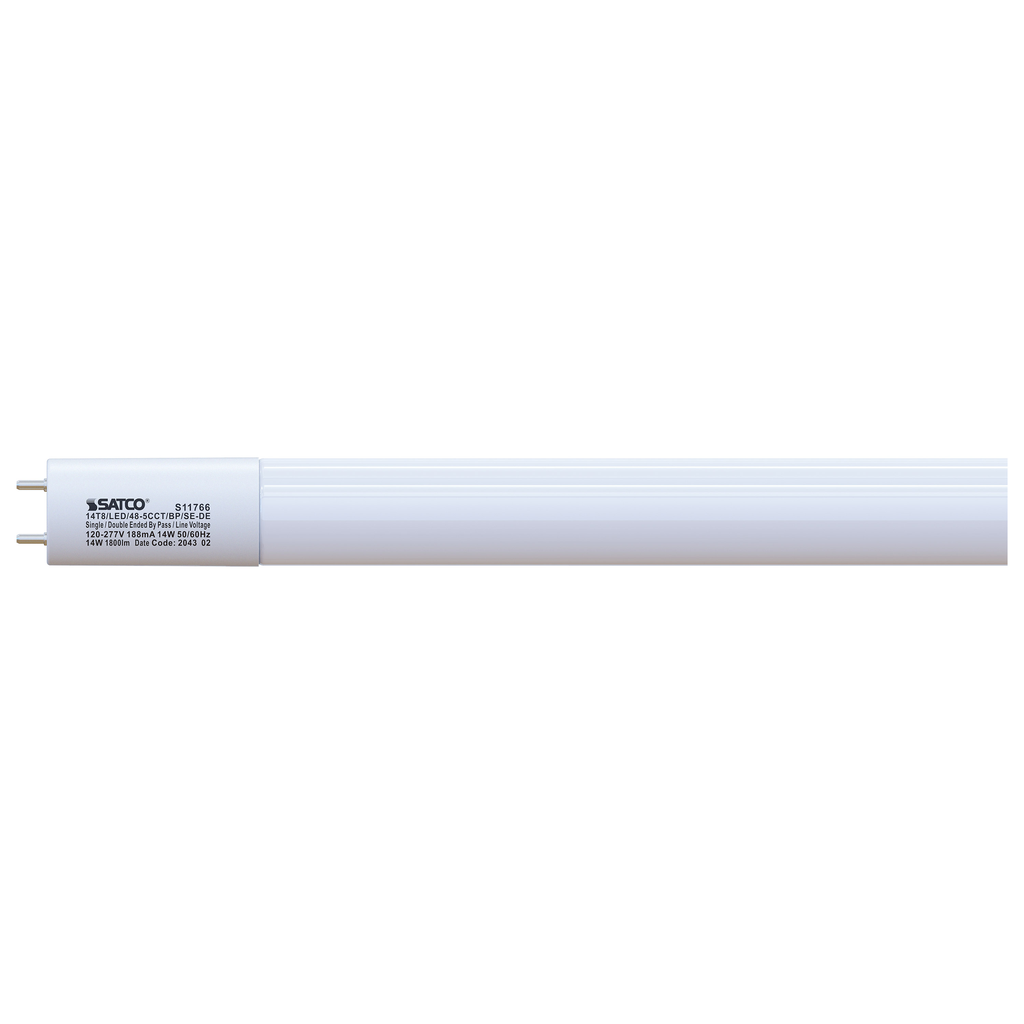 Product image for SATCO S11766 14T8/LED/48-5CCT/BP/SE