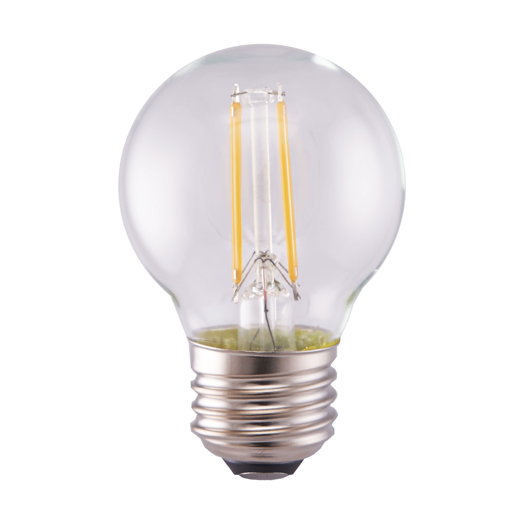 Product image for Satco S12102 5.5 Watt G16 1/2 LED; Clear; Medium base; 2700K; 500 Lumens; 120 Volt