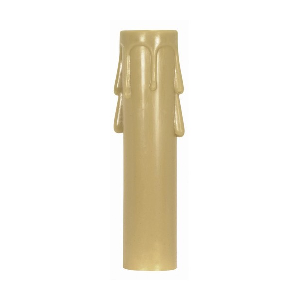 Product image for Satco 90/1512 Plastic Drip Candle Cover; Antique Plastic Drip; 13/16" Inside Diameter; 7/8" Outside Diameter; 3" Height