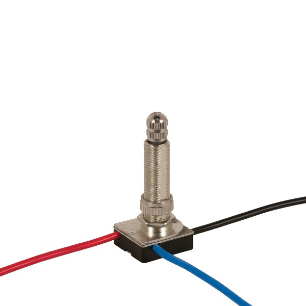 Product image for Satco 80/1366 3-Way Metal Rotary Switch, Metal Bushing, 2 Circuit, 4 Position(L-1, L-2, L1-2, Off). Rated: 6A-125V, 3A-250V