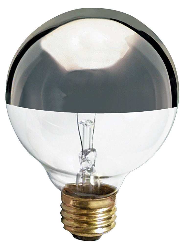 Product image for Satco S3861 40 Watt G25 Incandescent; Silver Crown; 1500 Average rated hours; 280 Lumens; Medium base; 120 Volt