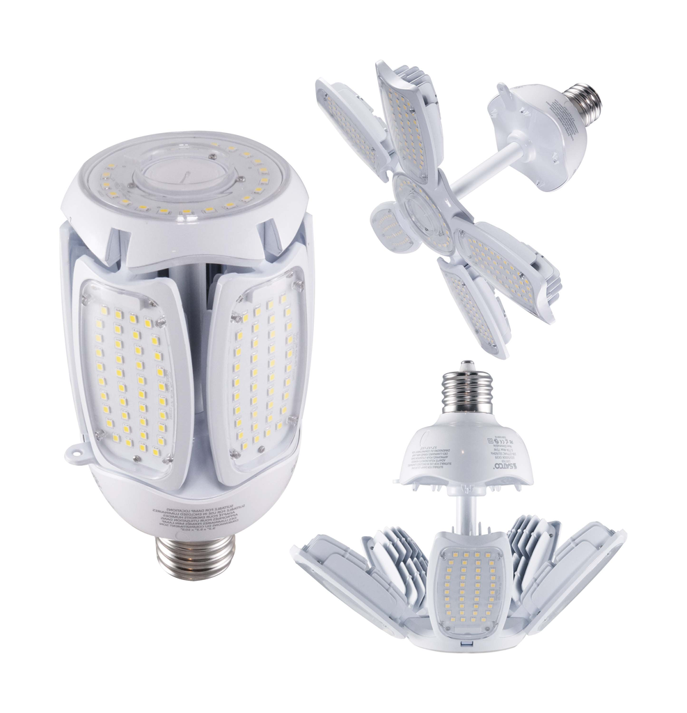 Product image for Satco S39752 60 Watt LED HID Replacement; 5000K; Mogul extended base; Adjustable Beam Angle; Type B Ballast Bypass;100-277 Volt
