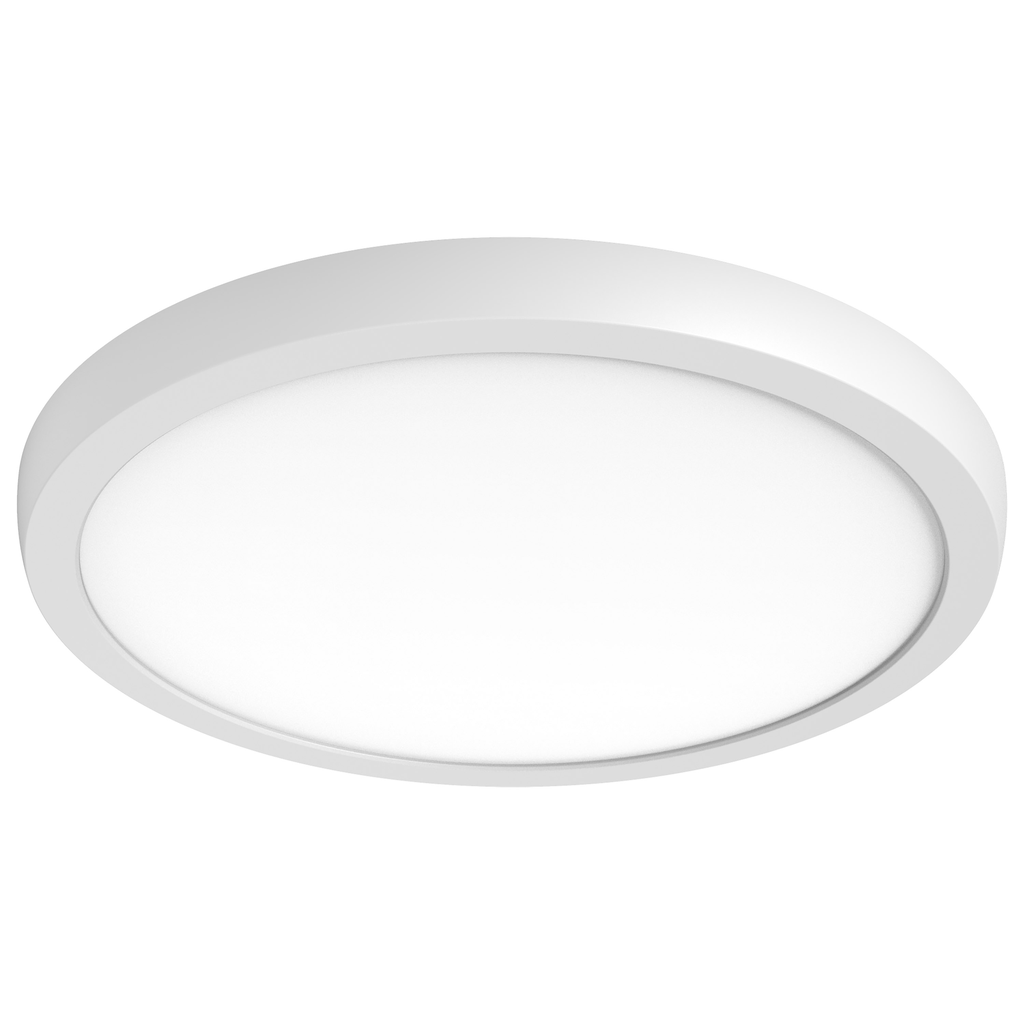 Product image for Satco|Nuvo 62-1777 BLINK® PRO+ 15" Round LED Surface Mount Downlight, 29W 120/277V, 2200-2320 Lumens, 5 CCT Selectable 2700K to 5000K, White Finish