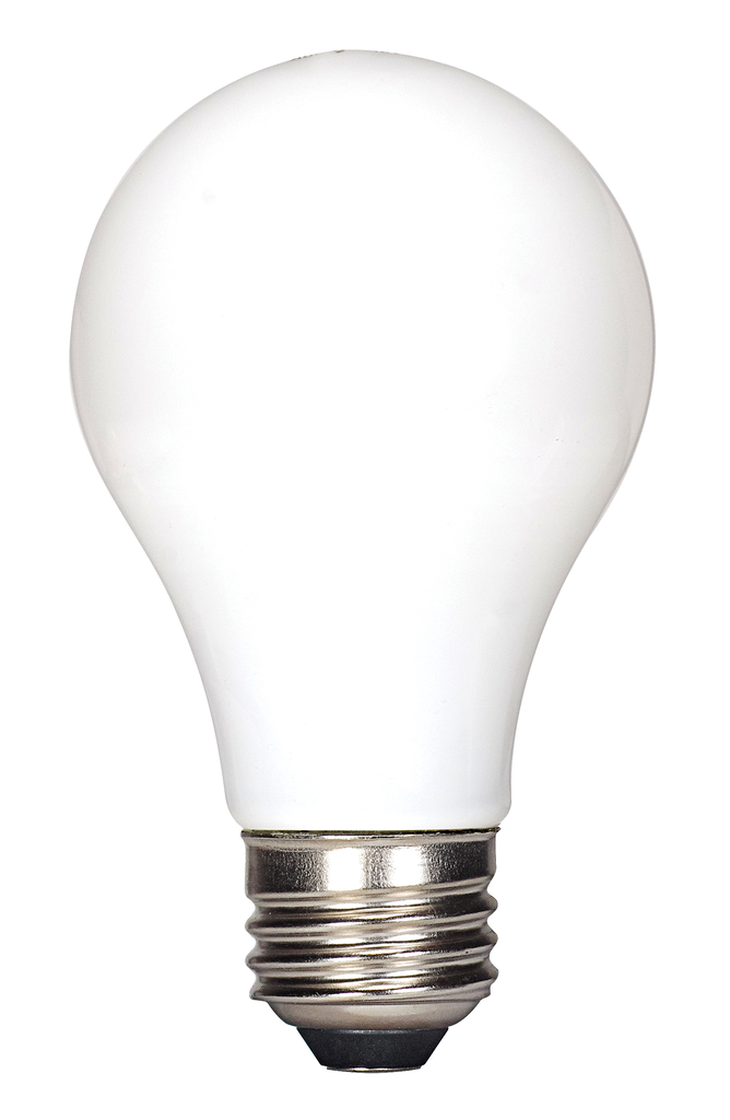 Product image for Satco S39825 7.5W LED A19; Soft White; Medium Base; 2700K; 120 Volt