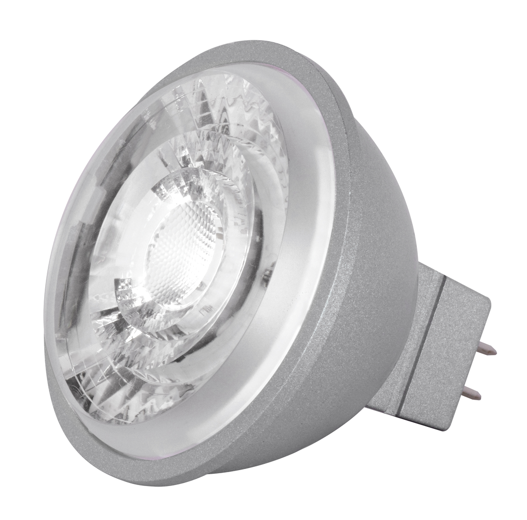 Product image for Satco S8636 8W; LED MR16; 3000K; 15 deg. beam spread; GU5.3 base; 12 Volt AC/DC