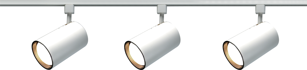 Product image for Nuvo TK318 3 Light - R30 - Straight Cylinder Track Kit - 4 foot Track - White