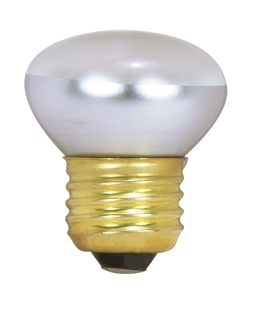 Product image for Satco S3601 25 Watt R14 Stubby Incandescent; Clear; 1500 Average rated hours; 135 Lumens; Medium base; 120 Volt