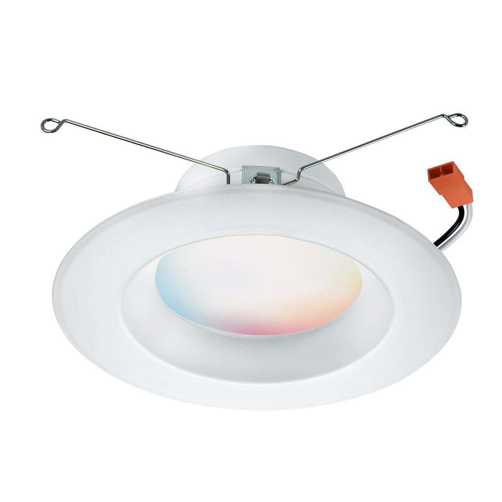 Product image for Satco S11286 10 Watt; 5-6 in. LED Recessed Downlight; RGB & Tunable White; Starfish IOT; 120 Volt; 800 Lumens; JA8