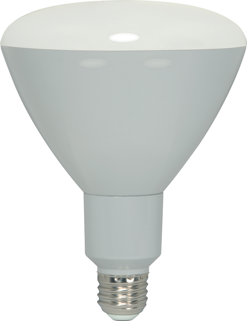 Product image for Satco S9180 - 17 watt; LED BR40; 2700K; 103' beam spread; Medium base; 120 volts; dimmable