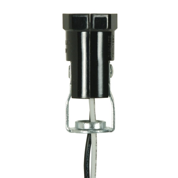 Product image for Satco 80/1300 Phenolic Candelabra Sockets with Leads