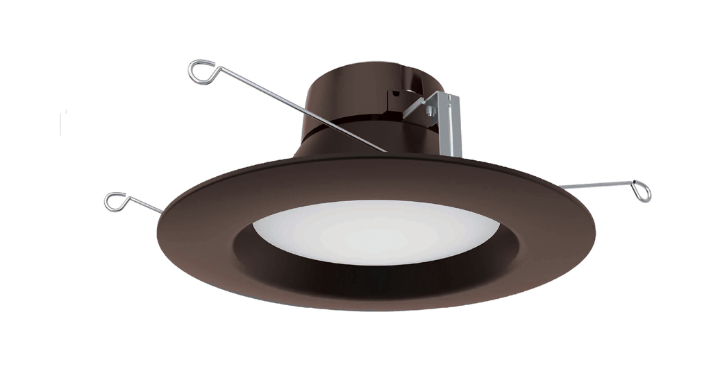 Product image for Satco S39848 10.5 watt LED Downlight Retrofit; 5"-6"; 3000K; 120 volts; Dimmable; Bronze Finish