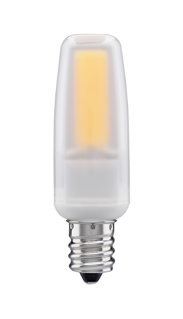 Product image for Satco S11213 4 Watt; LED; 5000K; Frosted; Candelabra base; 120-130 Volt