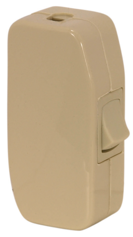 Product image for Satco 90/434 Heavy Duty Rocker Switch; For 18/2 SPT-1 And SPT-2, 16/2 SPT-2 And 18/2 SVT; 3A-125V; 1/2HP-125V; Ivory Finish