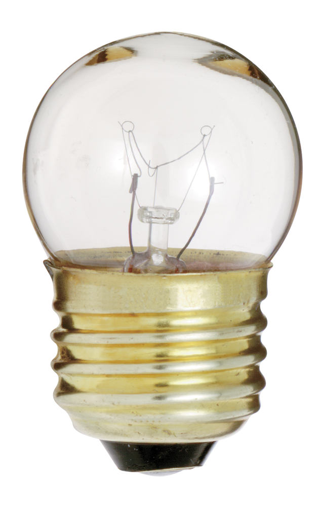 Product image for Satco S3630 25W S11 Incandescent; Clear; 1500 Average rated hours; 210 Lumens; Intermediate base