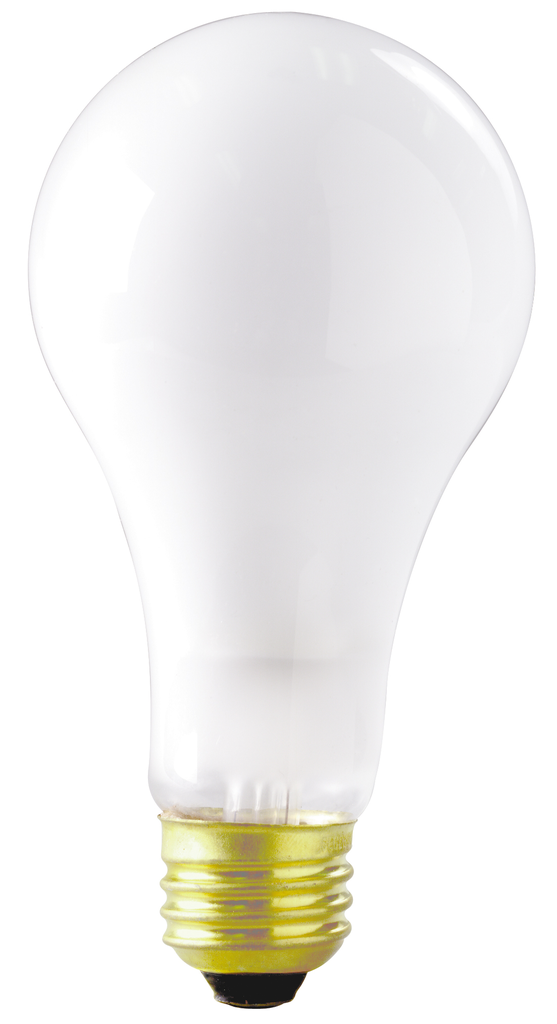 Product image for Satco S3982 200W A23 Incandescent; Frost; 2500 Average rated hours; 2780 Lumens; Medium base; 130 Volt