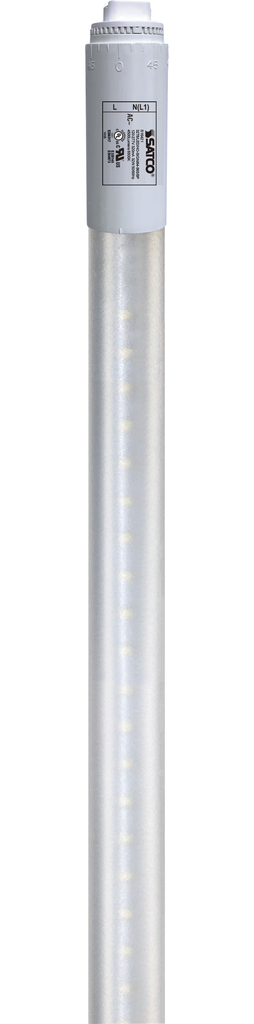 Product image for Satco S16421 32 Watt T8 LED; 6500K; 4500 Lumens; 120-277 Volt; Double Side LED; Type B; Ballast Bypass; Single Ended Wiring