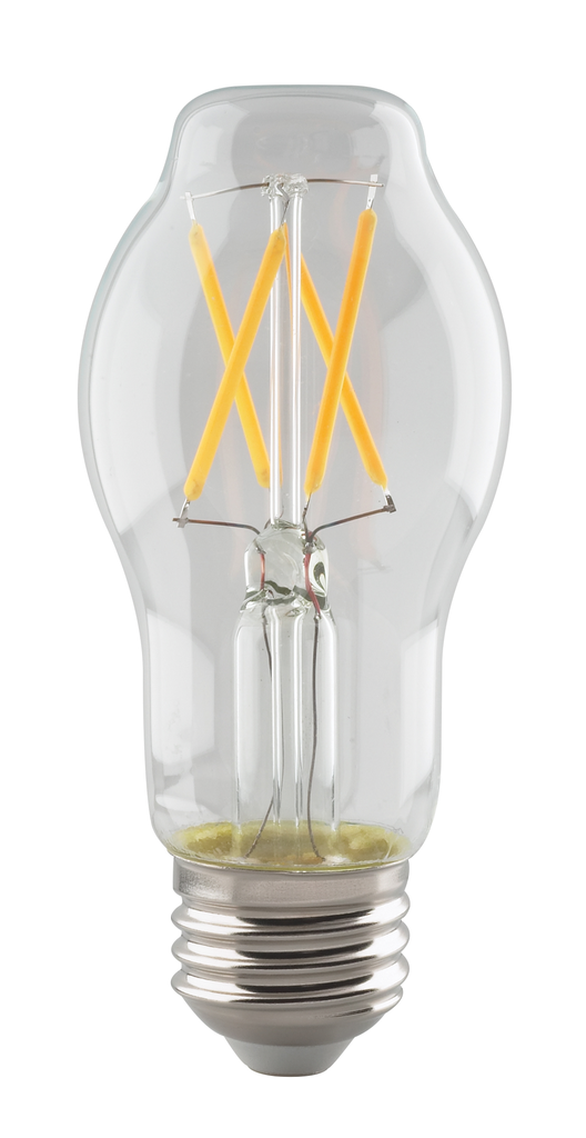 Product image for Satco S8559 5.5 Watt BT15 LED; Clear; Medium base; 2700K; 500 Lumens; 120 Volt