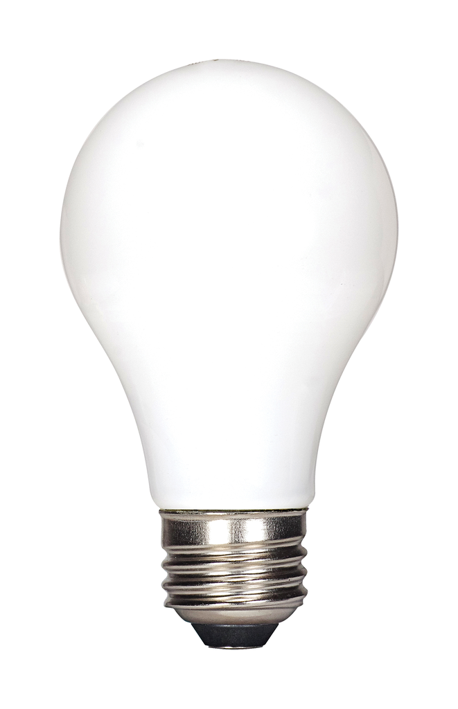 Product image for Satco S21733 5 Watt A15 LED; White; Medium base; 2700K; 120 Volt; 2-Card