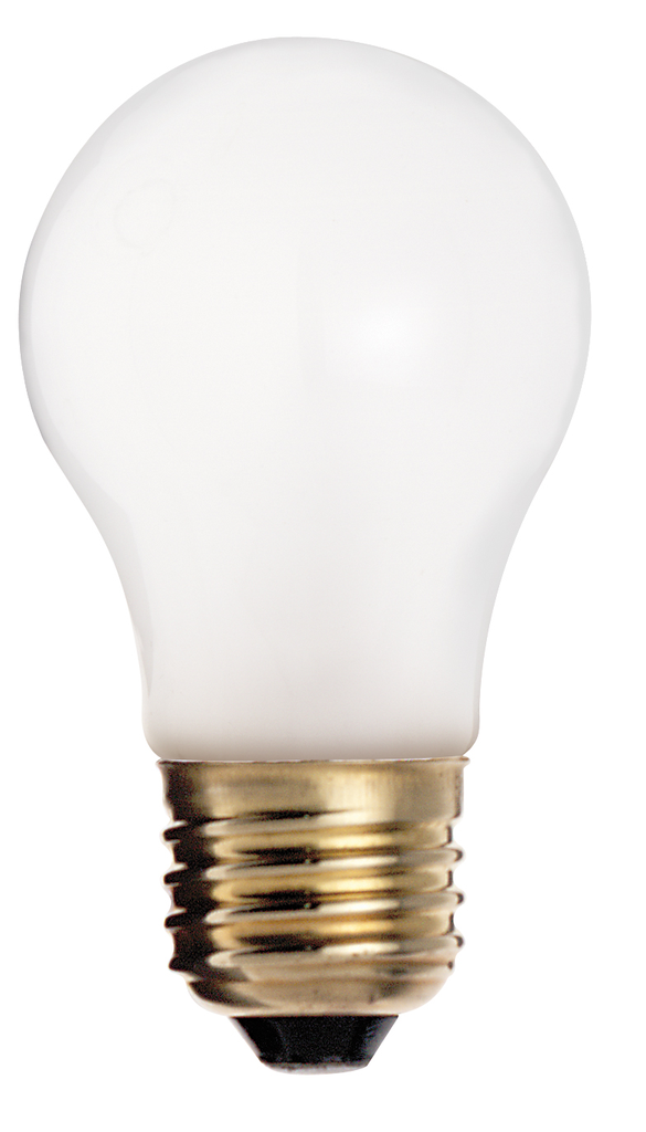 Product image for Satco S4882 60 Watt A15 Incandescent; Frost; 2500 Average rated hours; 570 Lumens; Medium base; 130 Volt; Shatter Proof