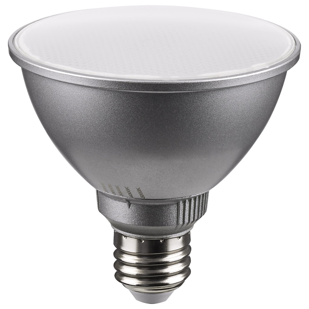 Product image for Satco S11583 11PAR30SN/LED/5CCT/FL/120V 11W PAR30SN LED Lamp, Medium Base, Silver Finish, CCT Selectable, 120V, 40 Degree Beam Angle