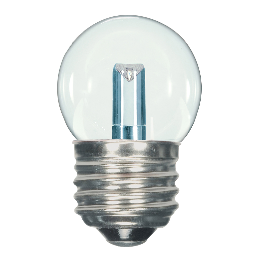 Product image for Satco S9160 1.2 Watt LED; S11; Clear; 2700K; Medium base; 120 Volt; Carded