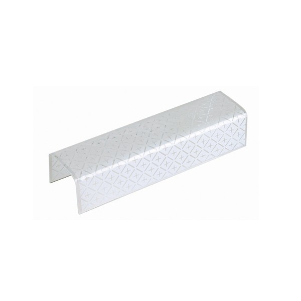 Product image for Satco 50/236 24 in.; U-Channel Shade; Horizontal Hole Centered 6-1/2 in.; From End 7/16 in.; 1/8 Slip; White