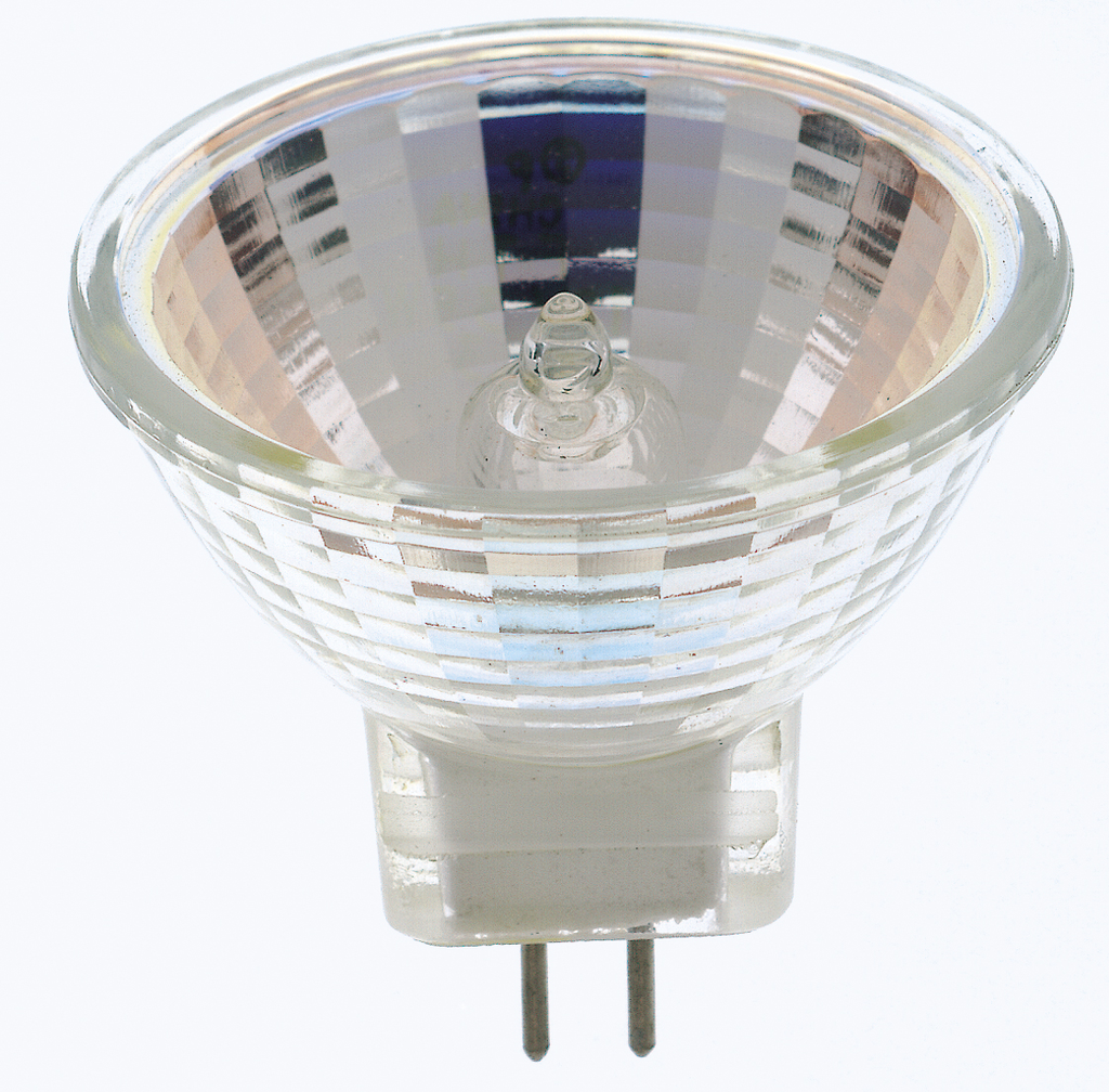 Product image for Satco S3195 10 Watt; Halogen; MR11; 2000 Average rated hours; Sub Miniature 2 Pin base; 12 Volt