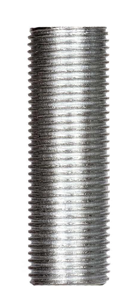 Product image for Satco 90/1062 3/8 IP Steel Nipple; Zinc Plated; 2" Length; 5/8" Wide