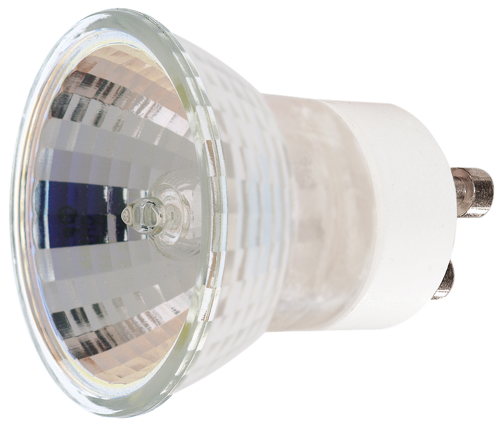 Product image for Satco S4196 35 Watt; Halogen; MR11; FTH; 1000 Average rated hours; 250 Lumens; Sub Miniature 2 Pin GU10 base; 120 Volt