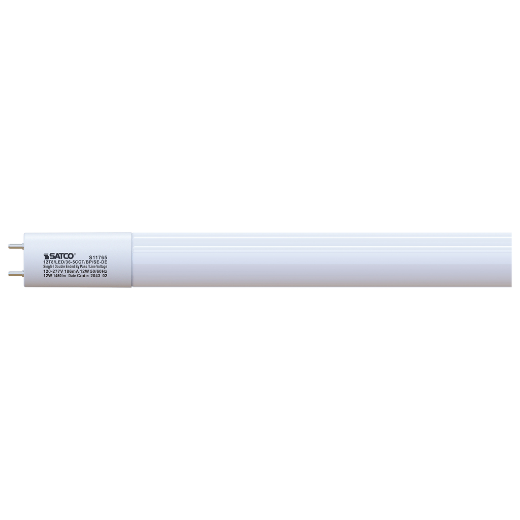 Product image for SATCO S11765 12T8/LED/36-5CCT/BP/SE